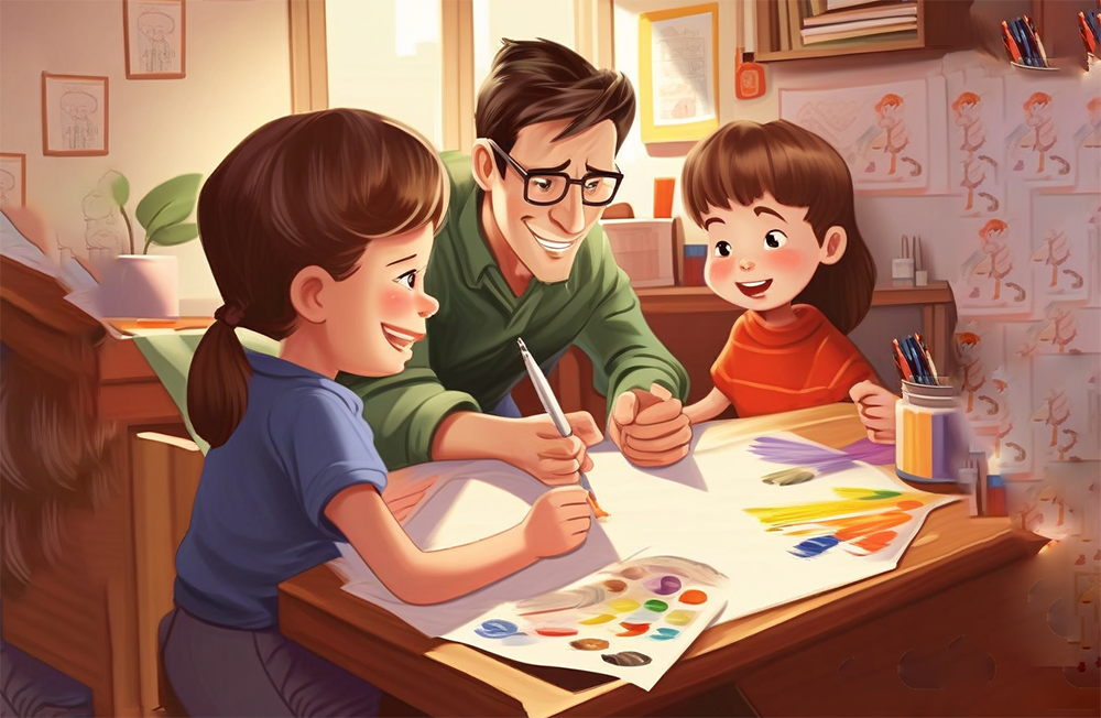 在家怎么正确指导孩子画画？